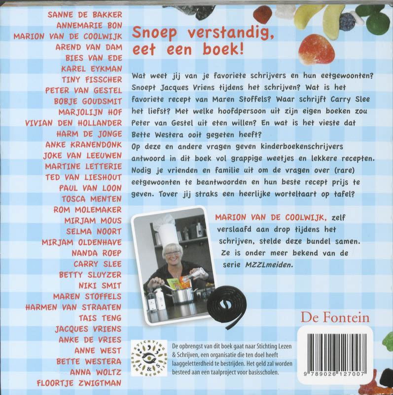 Snoep verstandig, eet een boek! achterkant