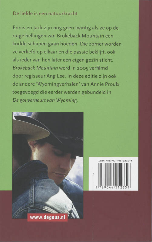 Brokeback mountain en andere verhalen achterkant