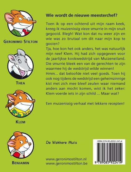 Geronimo Stilton - Wie wordt de nieuwe meesterchef? 64 achterkant