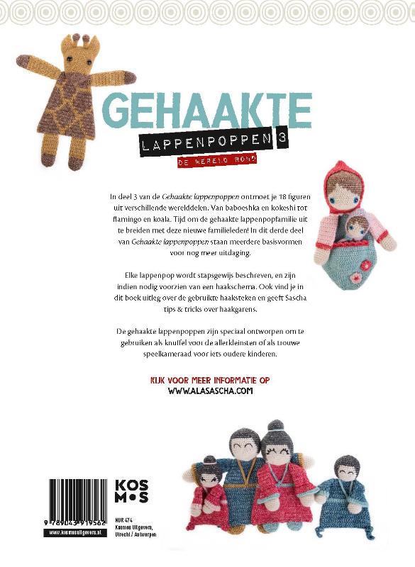 Gehaakte lappenpoppen achterkant