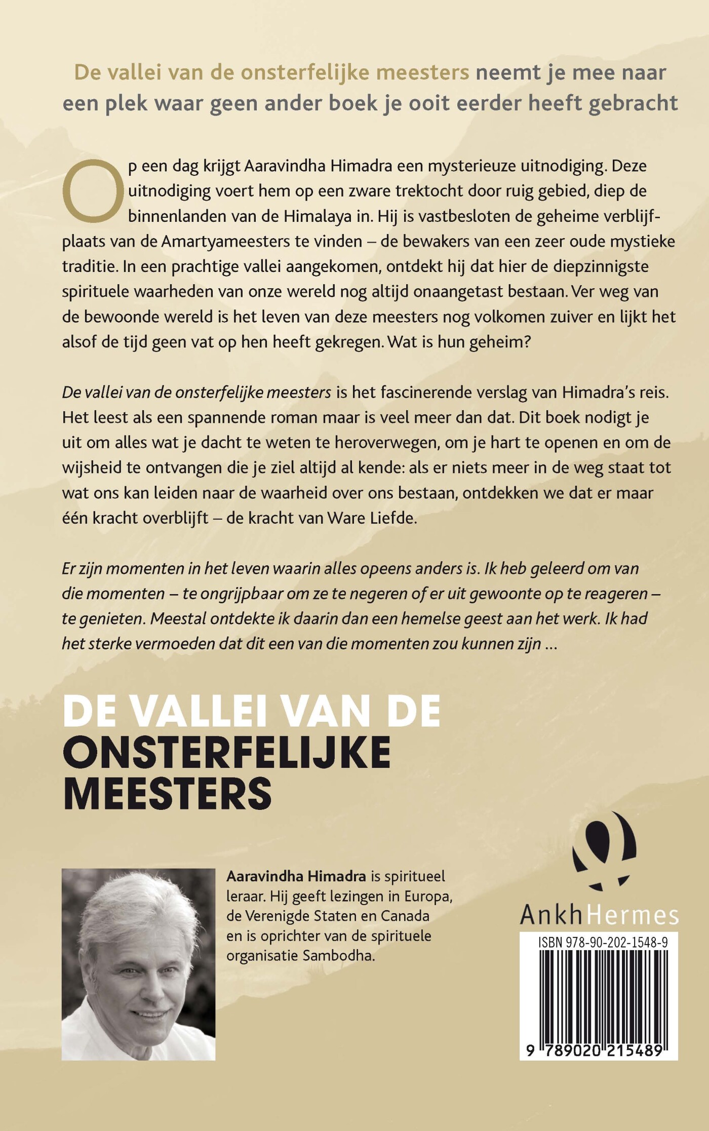 De vallei van de onsterfelijke meesters achterkant