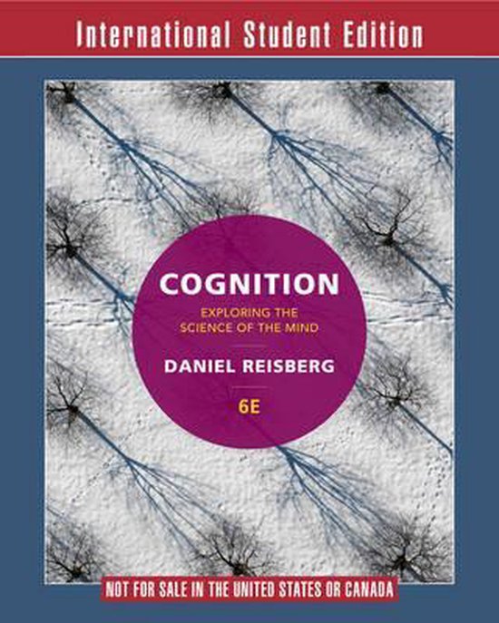 Daniel Reisberg Cognition Exploring The Science Of The Mind 6E International Student Edition+zaps Psychology Labs Card