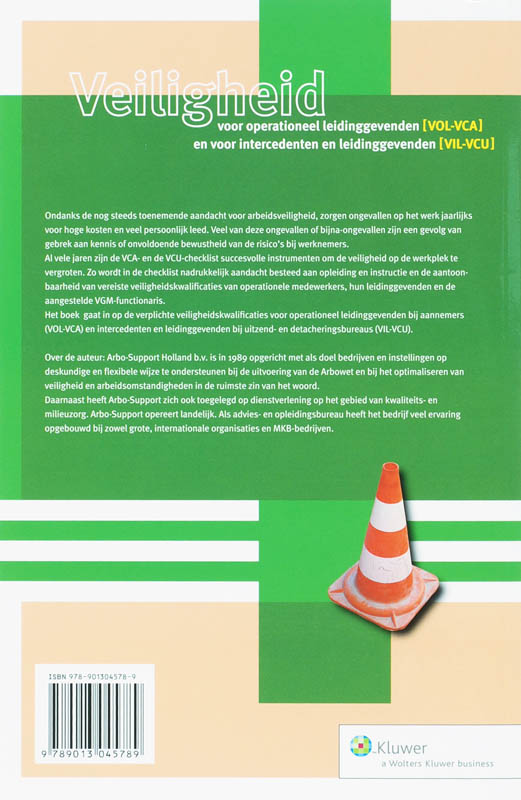 Veiligheid voor operationeel leidinggevenden (VOL-VCA) achterkant
