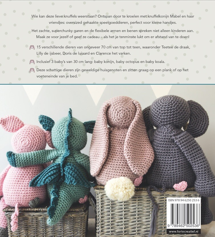Knuffelkonijn Mabel & Co achterkant