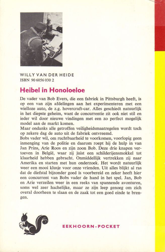 Heibel in Honoloeloe / Bob Evers-serie / 30 achterkant