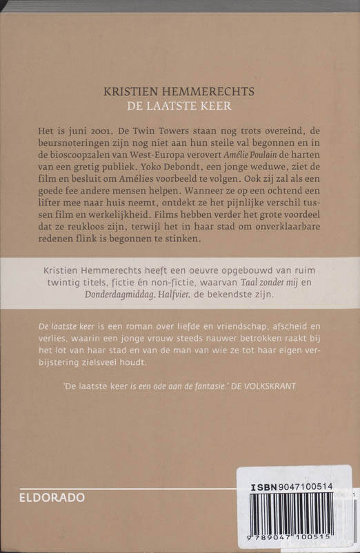 De laatste keer / Eldorado achterkant
