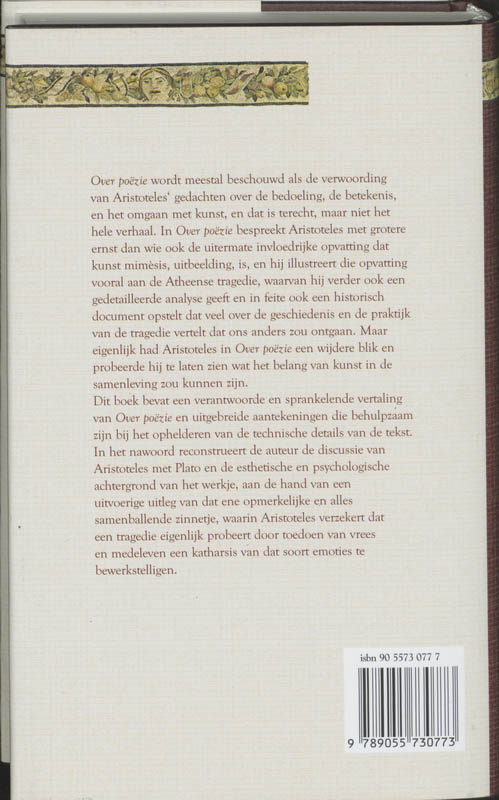 Over poëzie / Marginaliareeks achterkant