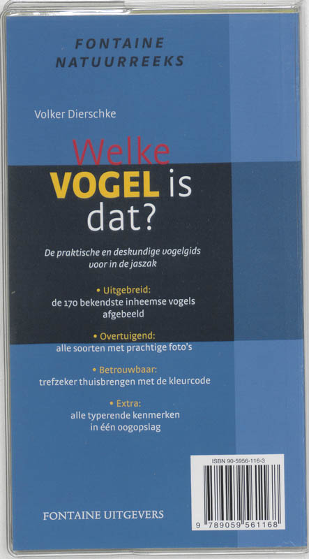 Welke vogel is dat ? achterkant