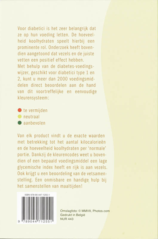Voedingswijzer diabetes achterkant