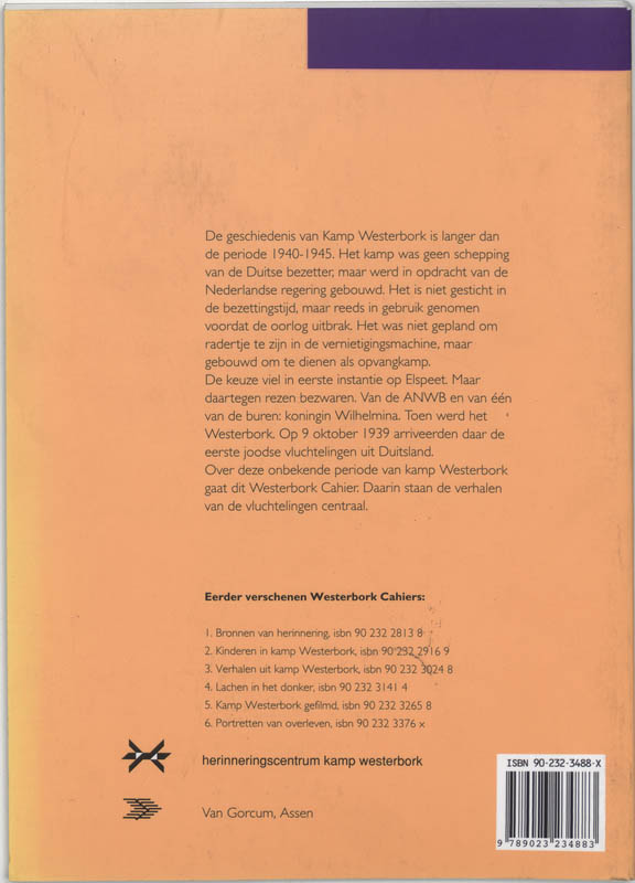 Vluchtelingenkamp Westerbork / Westerbork cahiers / 7 achterkant