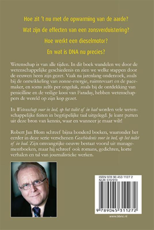 Wetenschap voor in bed, op het toilet of in bad Wetenschap voor in bed, op het toilet of in bad achterkant