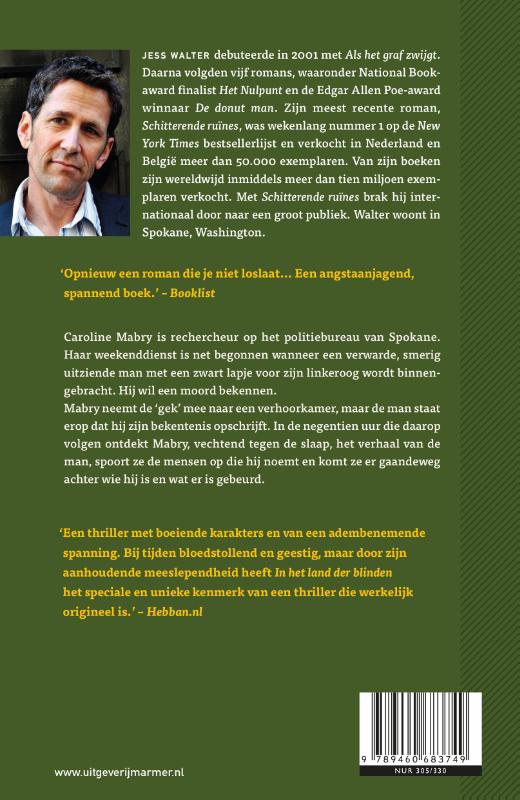 In het land der blinden achterkant