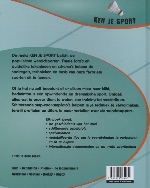 Ken je sport - Badminton achterkant