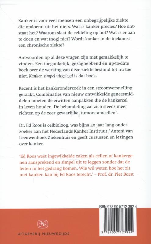 Kanker simpel uitgelegd Kanker simpel uitgelegd achterkant