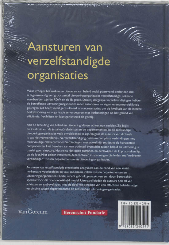 Aansturen van verzelfstandigde organisaties achterkant