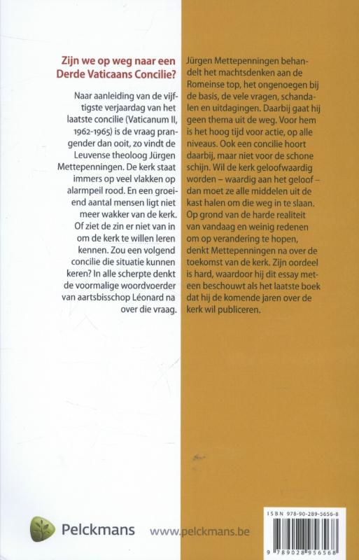 Kan een nieuw concilie de kerk redden achterkant