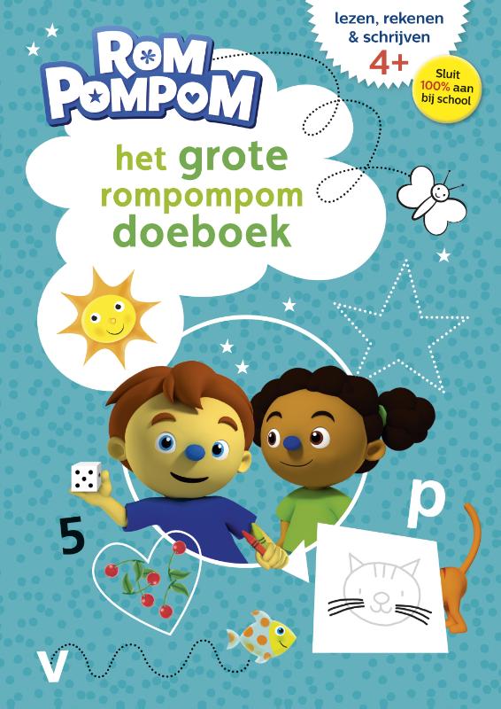 Het grote Rompompom doeboek / 4-6 jaar lezen rekenen schrijven / Rompompom