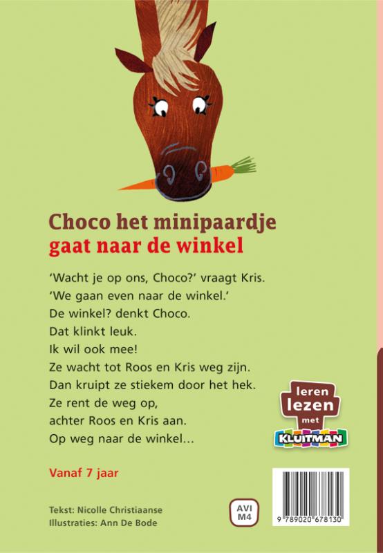 Choco gaat naar de winkel / Choco het minipaardje achterkant