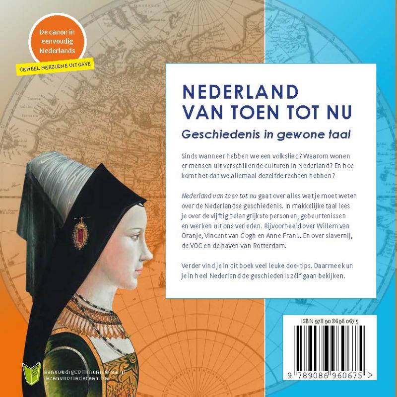 Nederland van toen tot nu achterkant