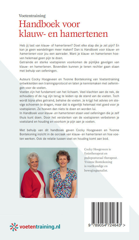 Handboek voor klauw- en hamertenen achterkant