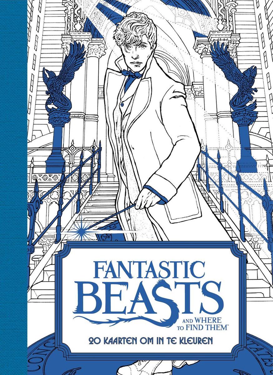 Fantastic beasts and where to find them: 20 kaarten om in te kleuren