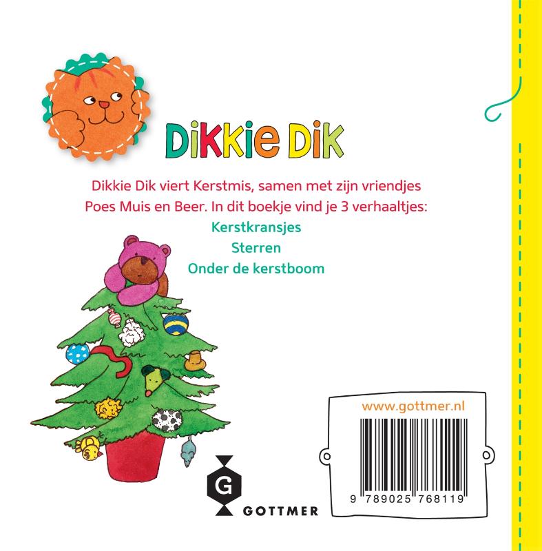 Dikkie Dik Kerstmis / Dikkie Dik achterkant