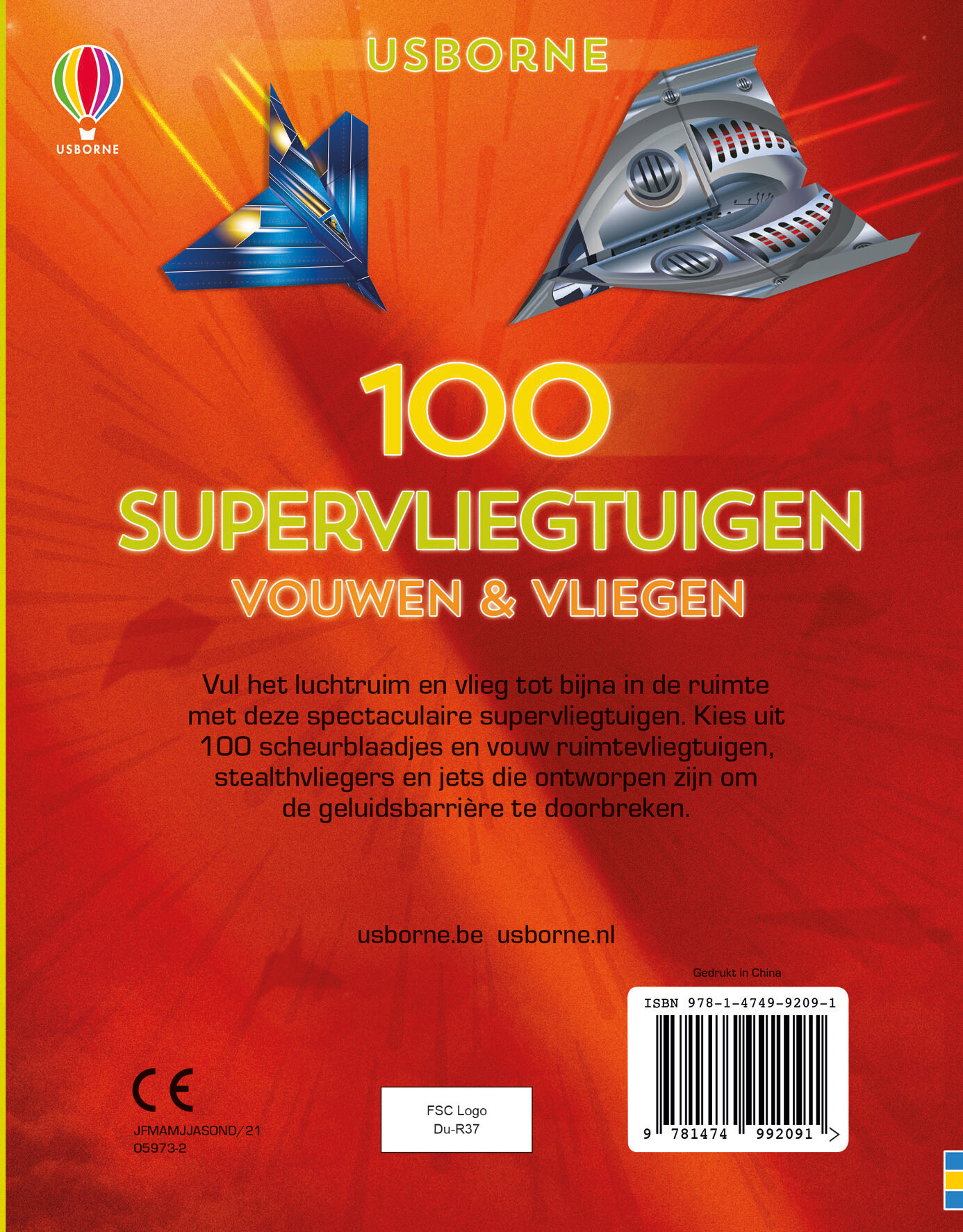 100 supervliegtuigen achterkant