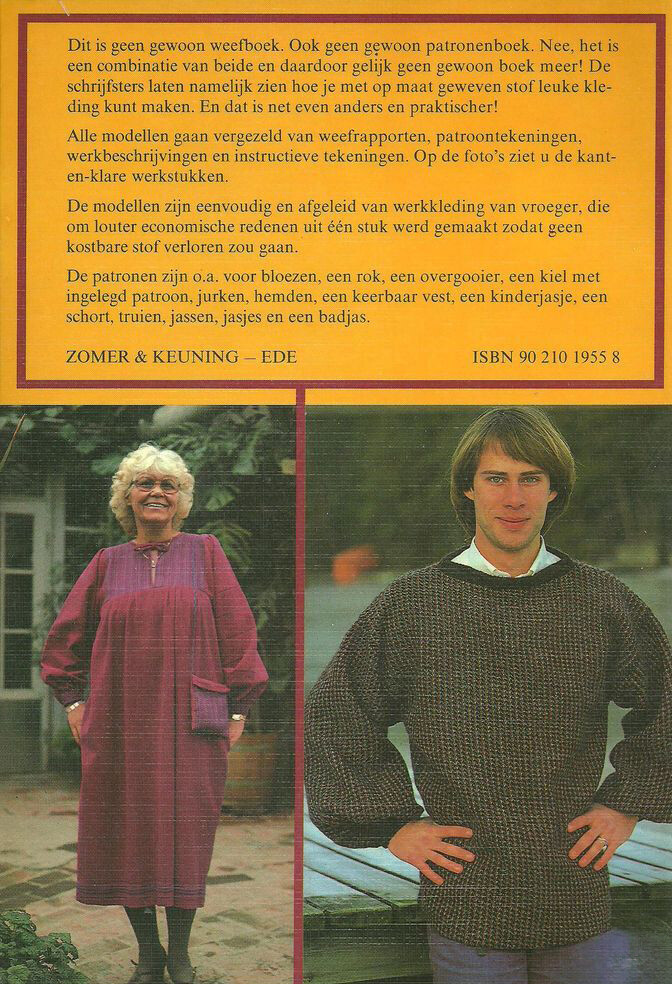 Zelfgeweven kleding maken achterkant