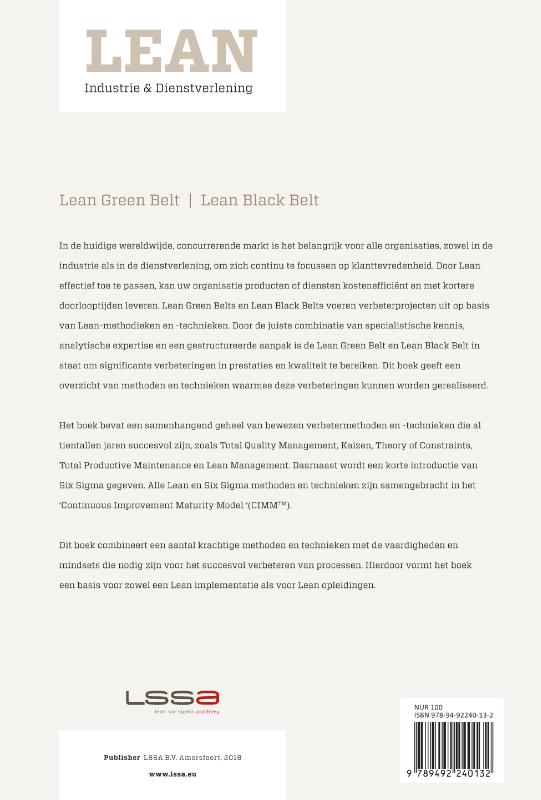 Lean Green Belt, Lean Black Belt / De Beklimming / 1 achterkant