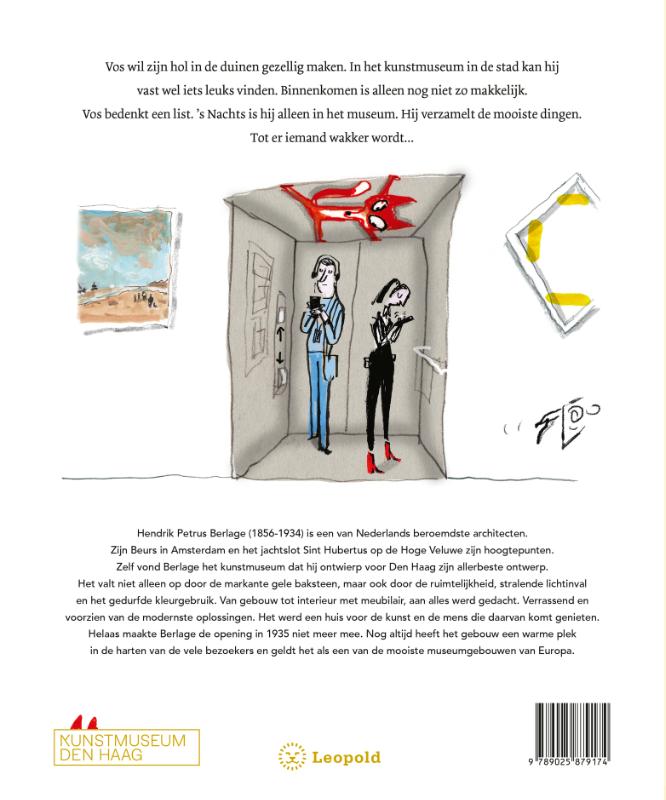 Berlage en een boef in het museum / Kunstprentenboeken achterkant