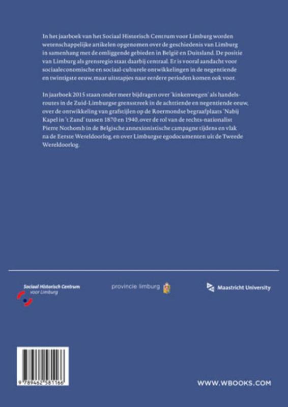 Jaarboek Sociaal-Historisch Centrum Limburg 2015 achterkant