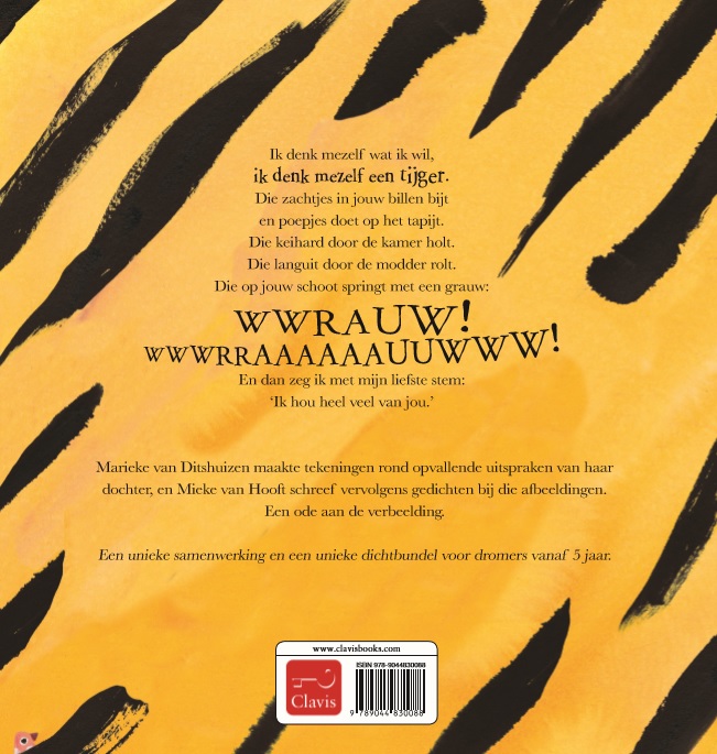 Ik denk mezelf een tijger achterkant