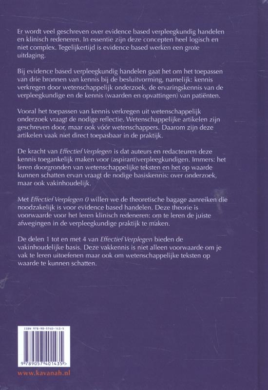 Effectief verplegen / Effectief Verplegen Effectief verplegen / Effectief Verplegen achterkant