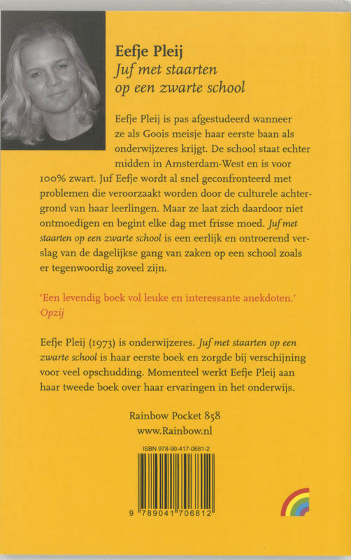 Juf met staarten / Rainbow pocketboeken / 860 Juf met staarten / Rainbow pocketboeken / 860 achterkant