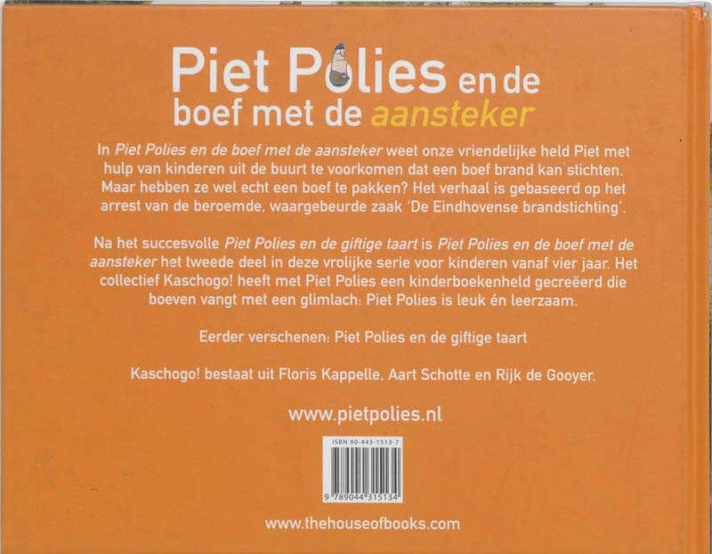 Piet Polies en de boef met de aansteker achterkant