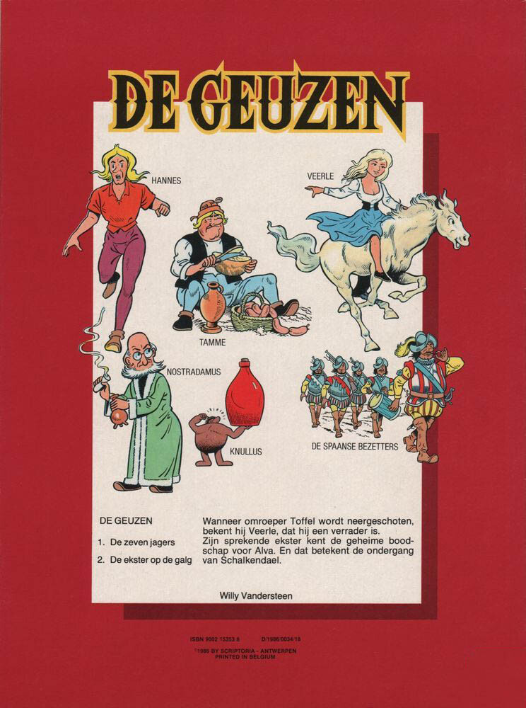 De ekster op de galg / De Geuzen / 2 achterkant