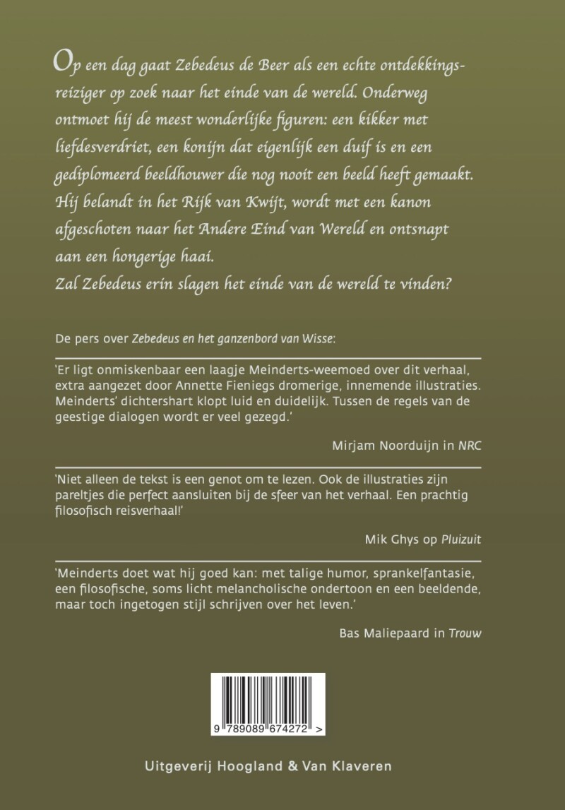 De wonderlijke wereldreis van Zebedeus achterkant