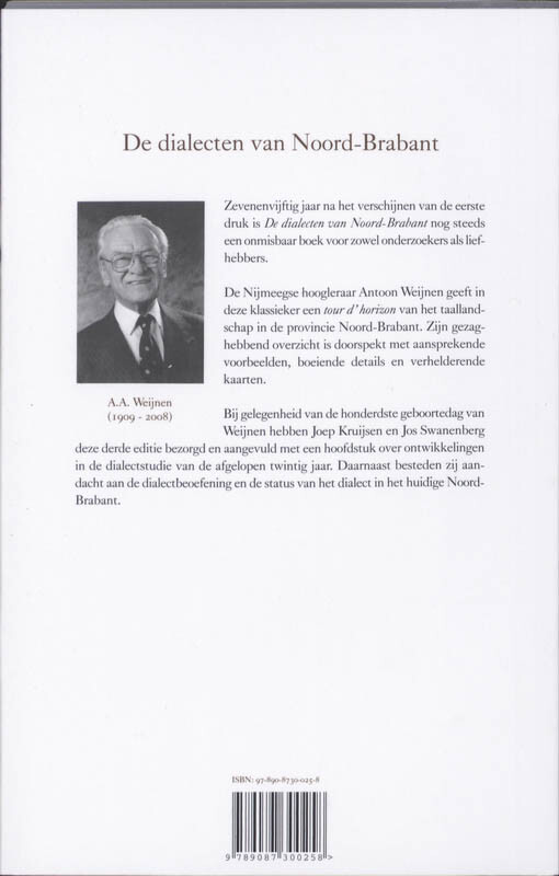 De dialecten van Noord-Brabant achterkant