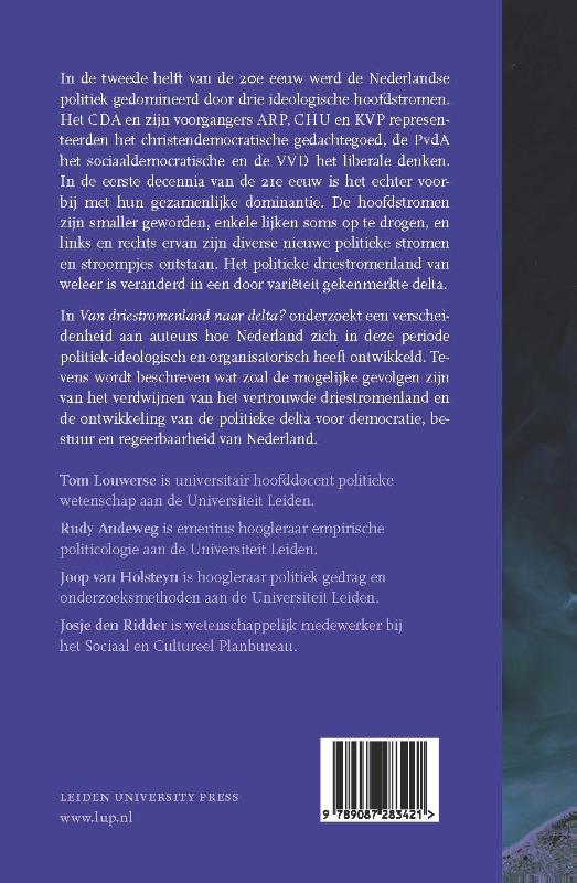 Van driestromenland tot delta? achterkant