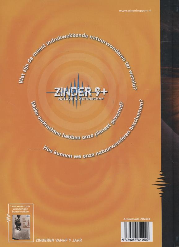Machtige prachtige aarde / Zinder 9+ Natuur en wetenschap achterkant
