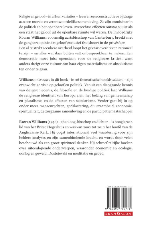 Geloof in de publieke ruimte achterkant