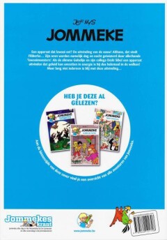 De lawaai-eter / Jommeke strip / 269 achterkant
