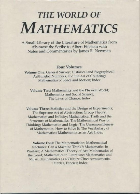 James R. Newman The World Of Mathematics