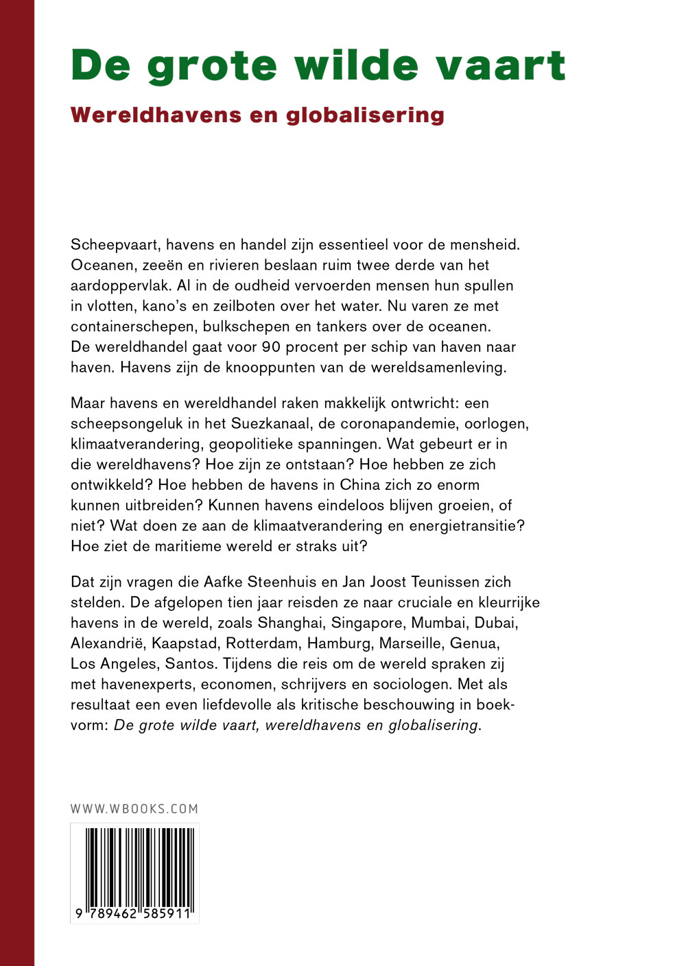 De grote wilde vaart achterkant