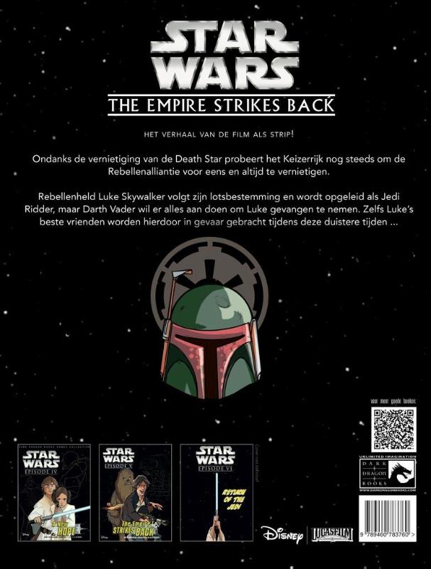 The empire strikes back / Star Wars achterkant