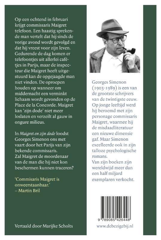 Maigret  -   Maigret en zijn dode achterkant