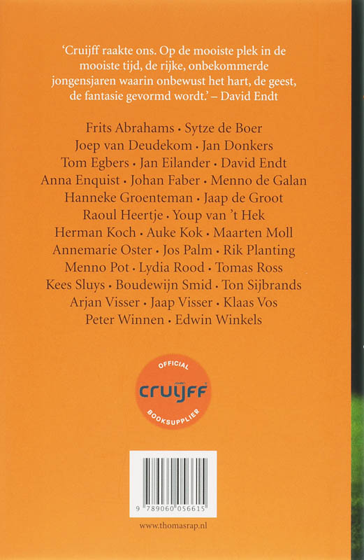 Mijn Johan Cruijff achterkant