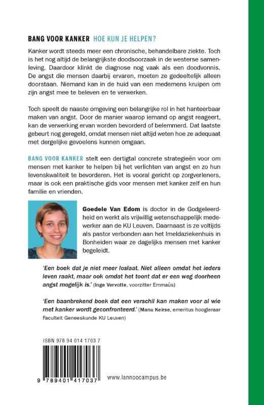 Bang voor kanker achterkant