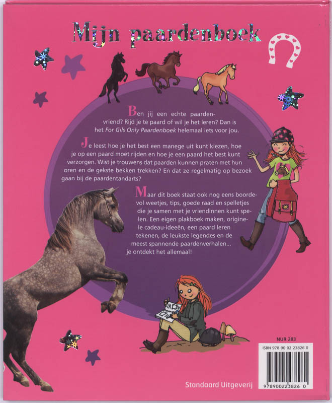 Mijn paardenboek / For Girls Only! achterkant