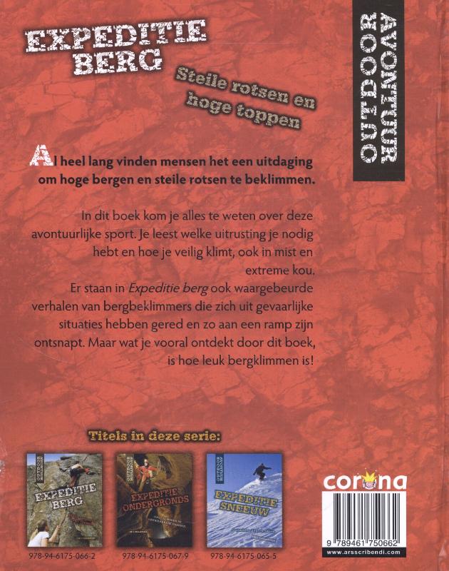 Expeditie berg / Outdoor Avontuur achterkant